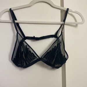 La Perla silk sartouche triangle bra 32B